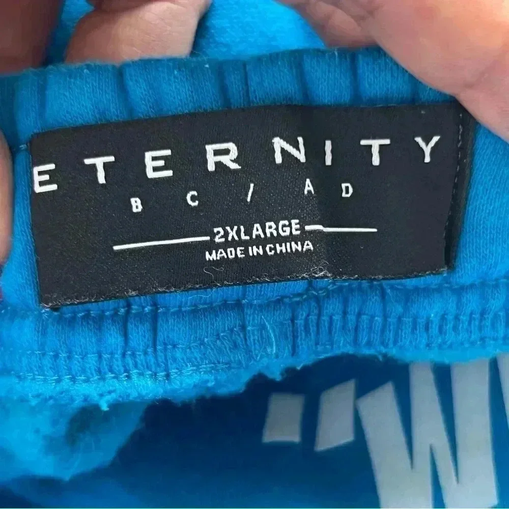 Eternity BC/AD Mens Sz 2XL‎ Blue Shorts CHI-TOWN Windy City Chicago Sweatshorts